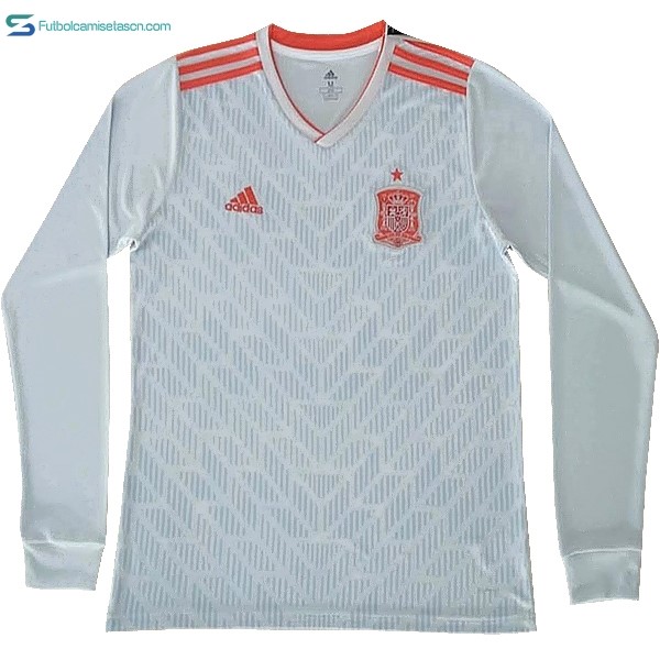 Camiseta España 2ª ML 2018 Blanco